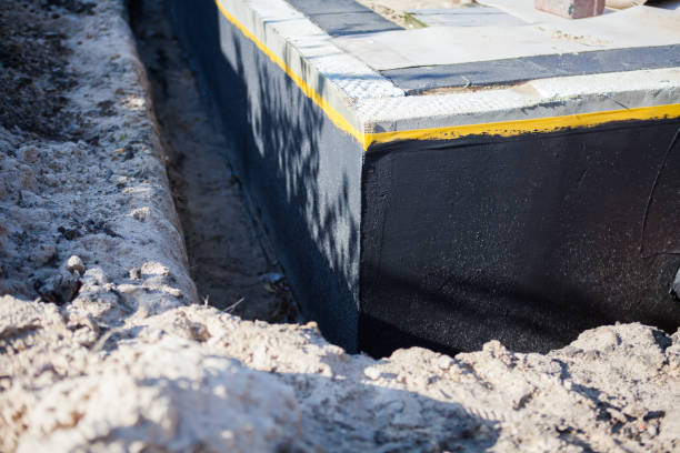 Residential Waterproofing installation at a Hunt Valley, MD home by SJ Waterproofing Pros